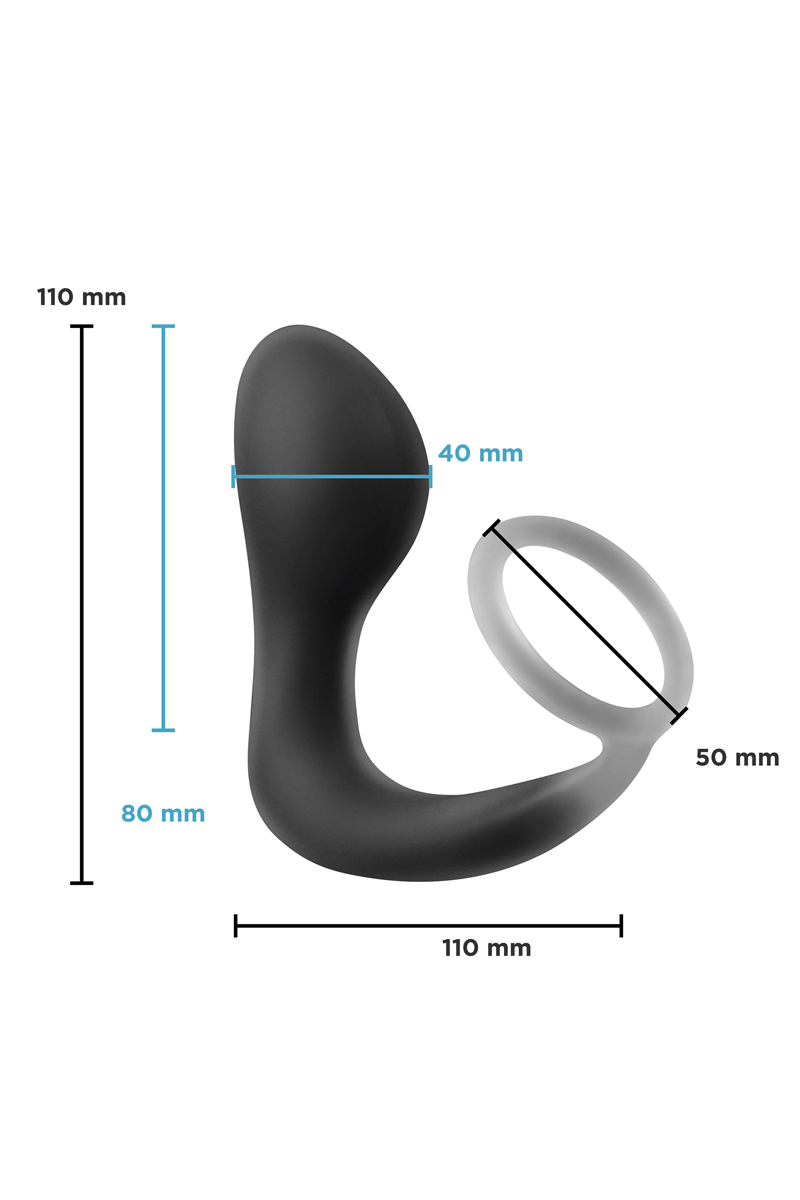 Plug prostatique avec cockring Renegade Slingshot