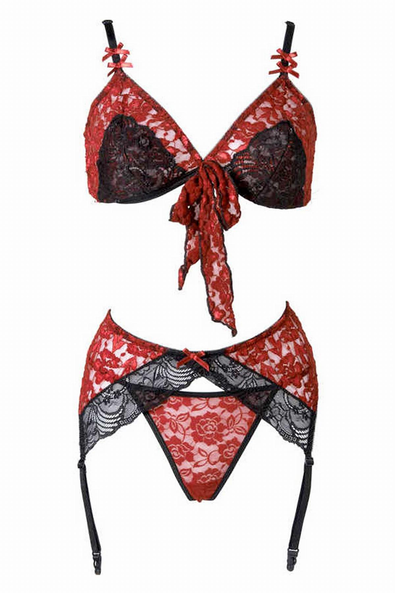 Ensemble lingerie 3 pièces Bobbi