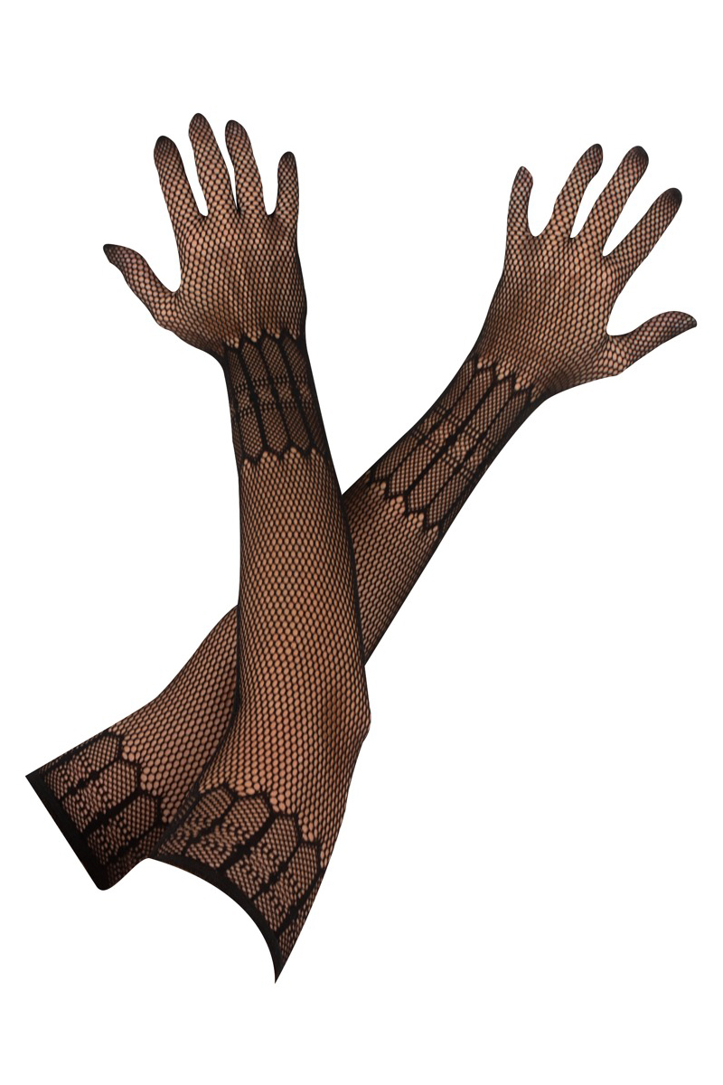 Longs gants en maille