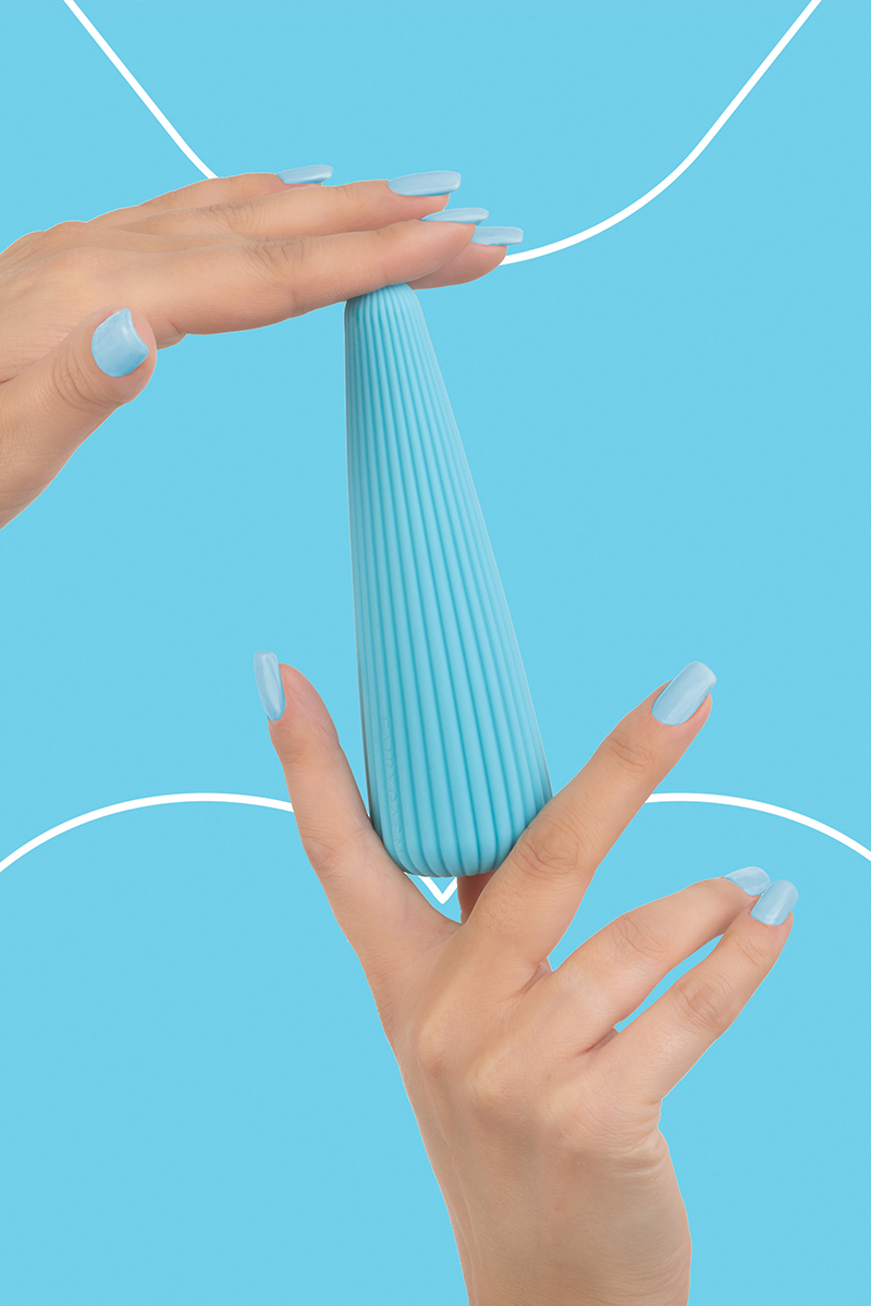 Vibro rechargeable IcyCone bleu - FairyGasm