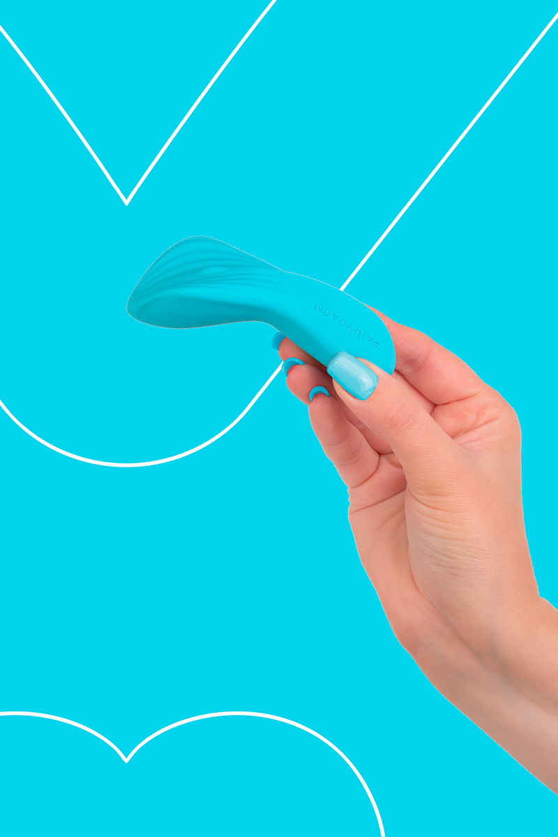 Mini vibro rechargeable SilkenTouch bleu - FairyGasm