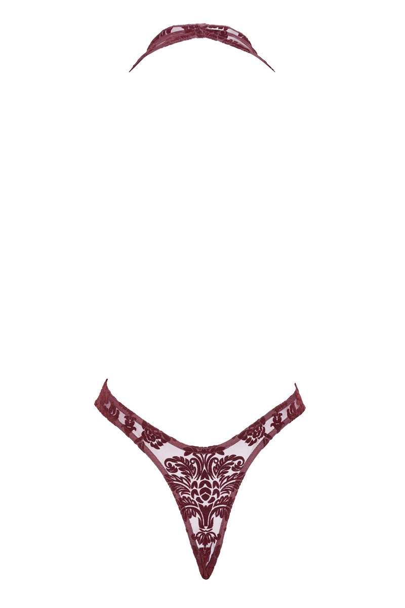 Body en tulle floqué Kink Royal F386