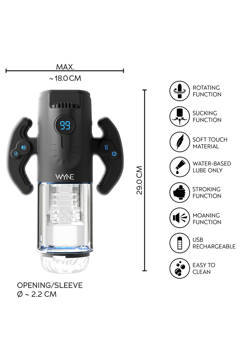 Masturbateur Premium 4 fonctions WYNE n°11