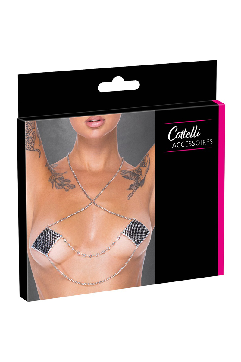 Caches tétons avec chainette de cou