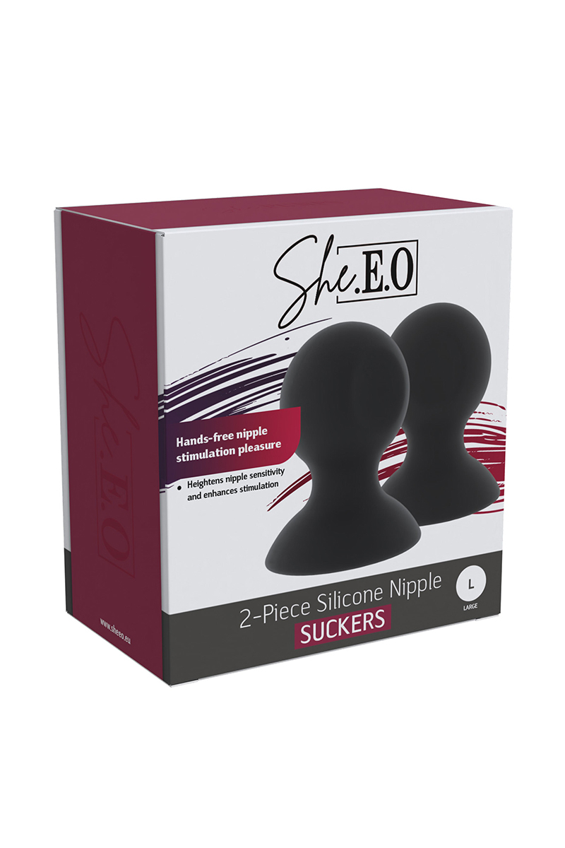 Suceurs de mamelons en silicone taille L - She.E.O