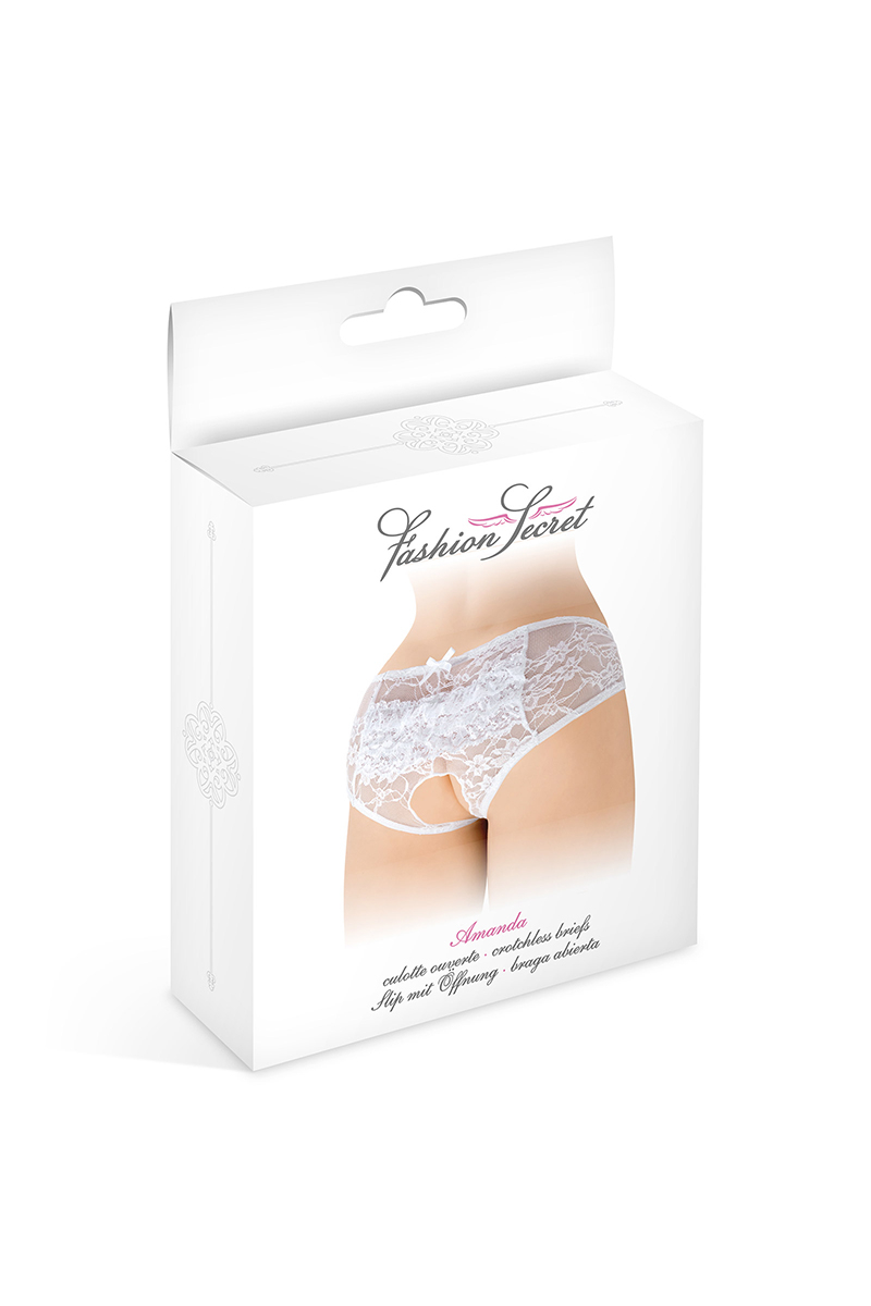 Culotte ouverte blanche Amanda
