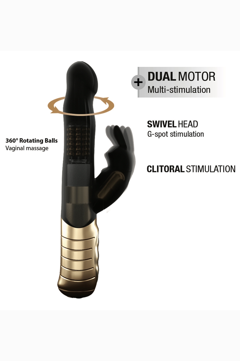 Vibro rechargeable Baby Rabbit noir 2.0 - Dorcel