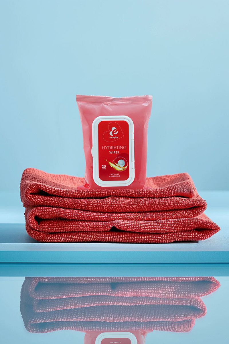 25 lingettes hydratantes avec lubrifiant et huiles - EasyGlide