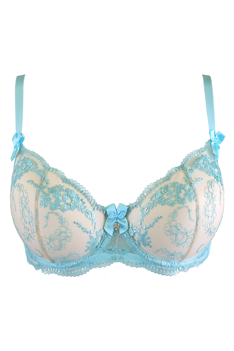 Soutien-gorge dentelle bleu