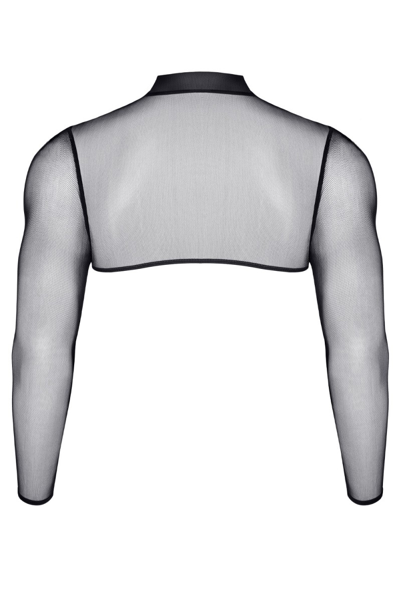 Crop top tulle noir transparent - Regnes