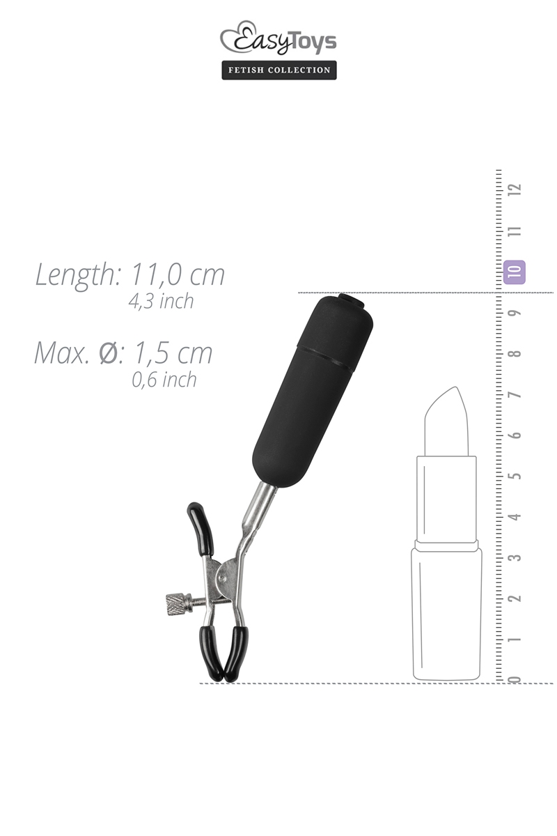 Pinces à tétons vibrantes - Easytoys Fetish Collection