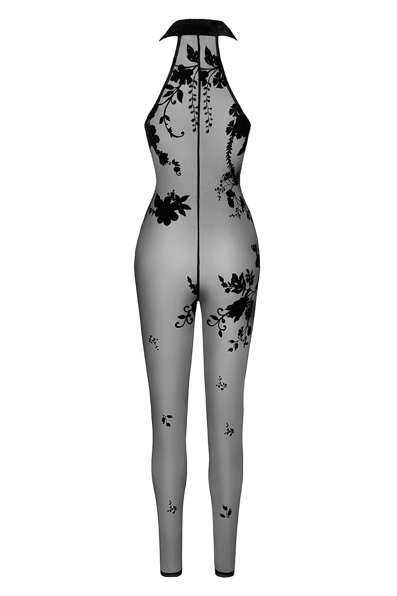 Combinaison zippée Ego F315 tulle floqué
